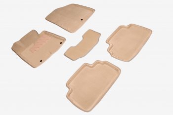 Комплект ковриков салона (ворсовые, 3D) SEINTEX Hyundai I30 ( FD,  2 GD,  3 PD) (2007-2020), Hyundai I30 Fastback  PD (2017-2023), KIA Ceed  2 JD (2012-2018) (Бежевый)