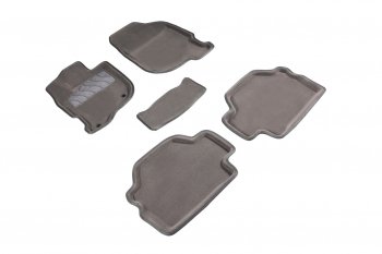 Комплект ковриков салона (ворсовые, 3D) SEINTEX Mitsubishi Pajero ( 2 V30/V40 5 дв.,  2 V20,  2 V30/V40) (1991-1999) дорестайлинг, рестайлинг (Серый)