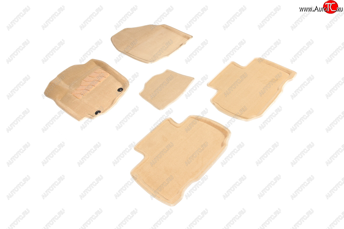 7 649 р. Комплект ковриков салона (ворсовые, 3D) Seintex  Toyota RAV4  XA40 (2012-2019) 5 дв. дорестайлинг, 5 дв. рестайлинг (Бежевый)  с доставкой в г. Самара