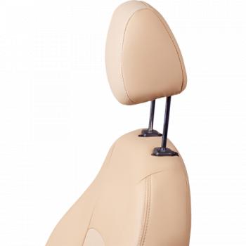 8 549 р. Комплект чехлов для сидений (РЗС 60/40 2Г Илана+Орегон ) ТУРИН СТ Lord Autofashion Ford Fiesta 6 хэтчбэк 5 дв. рестайлинг (2012-2019) (бежевый, вставка бежевая, строчка бежевая)  с доставкой в г. Самара. Увеличить фотографию 5