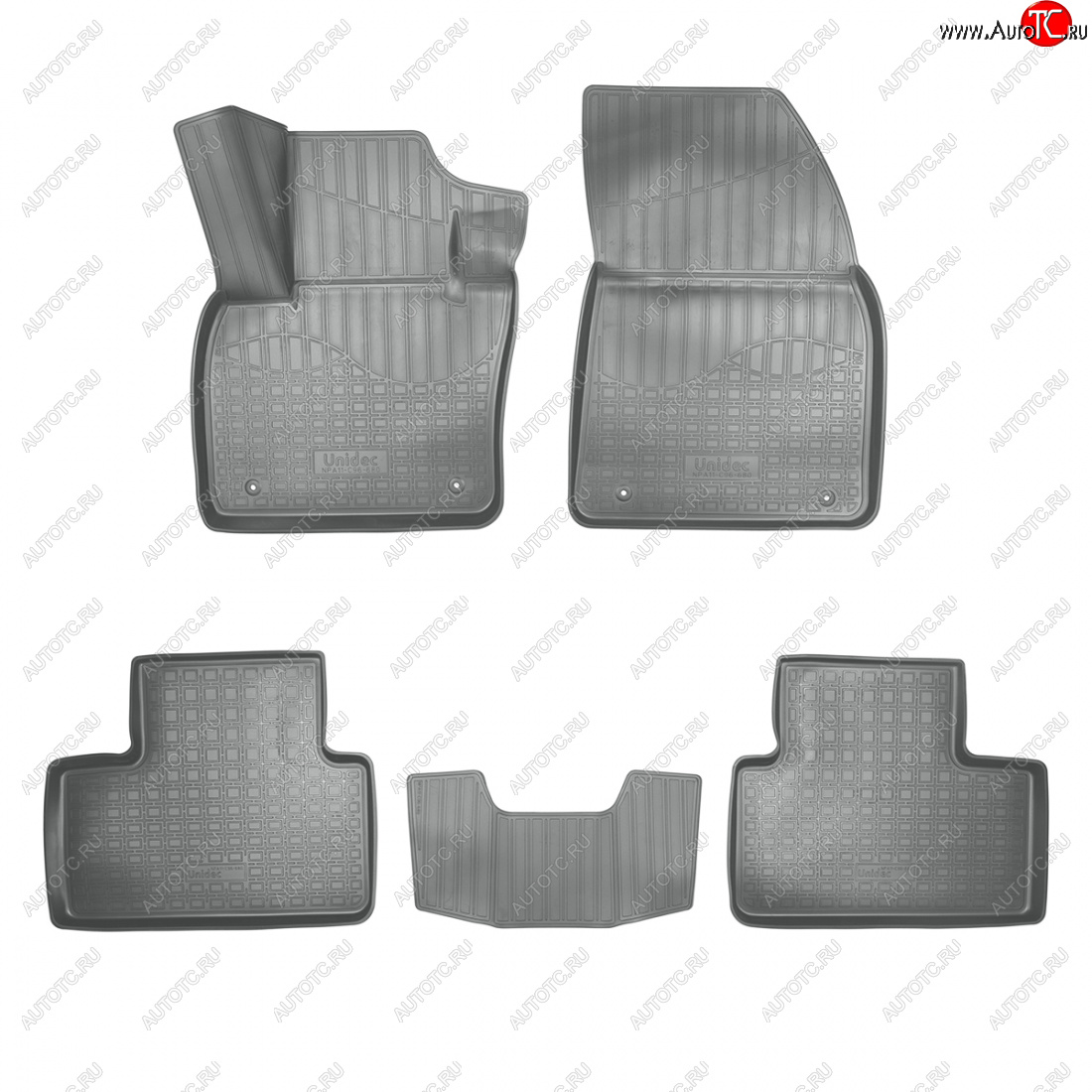 3 679 р. Коврики салонные 3D Norplast Volvo XC40 (2017-2022) (серый)  с доставкой в г. Самара