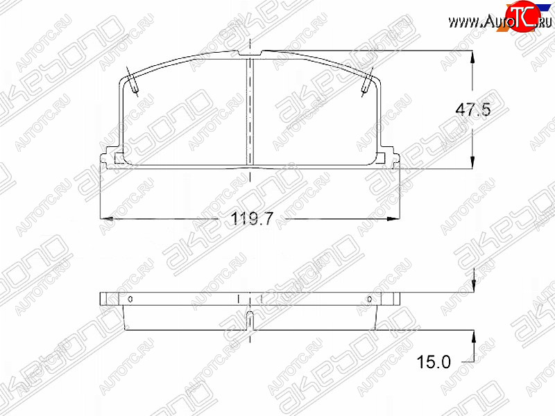 1 549 р. Колодки тормозные перед FL-FR SAT Toyota Corolla E180 рестайлинг (2016-2019)  с доставкой в г. Самара