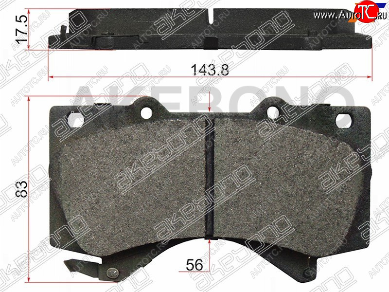 2 669 р. Колодки тормозные перед FL-FR SAT  Lexus LX570 J200 дорестайлинг (2007-2012)  с доставкой в г. Самара