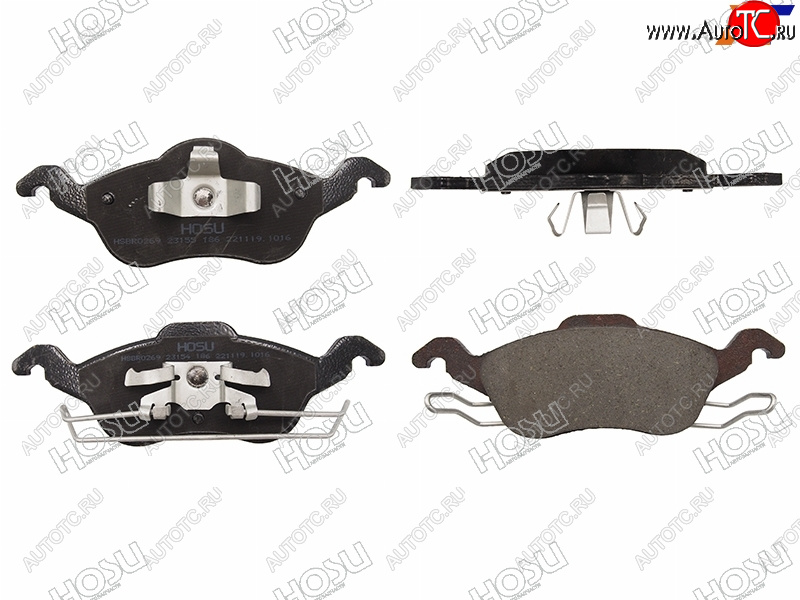 1 599 р. Колодки тормозные передние FL-FR SAT Ford Focus 1 седан дорестайлинг (1998-2002)  с доставкой в г. Самара