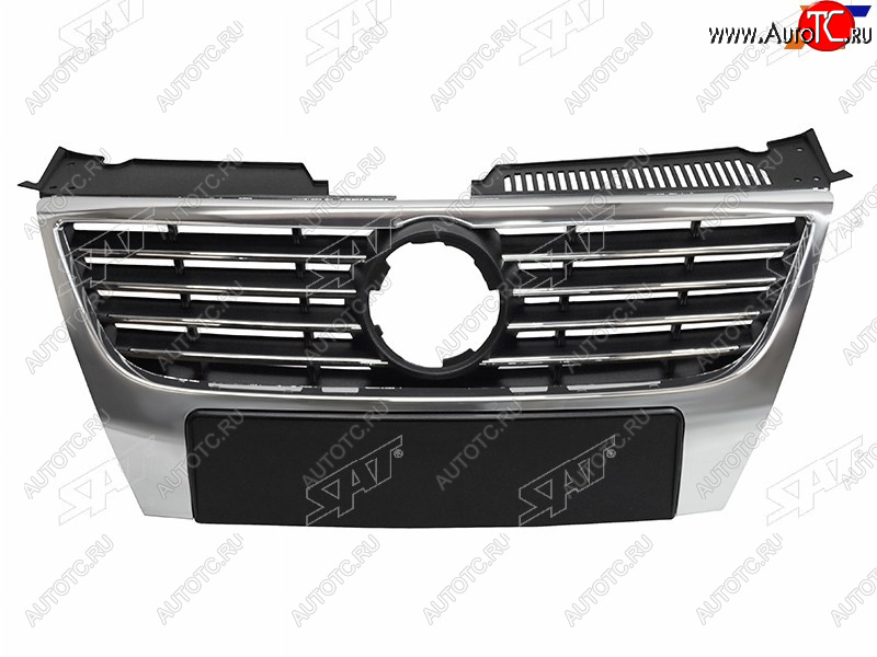 11 849 р. Решетка радиатора SAT Volkswagen Passat B6 седан (2005-2011) (хром)  с доставкой в г. Самара