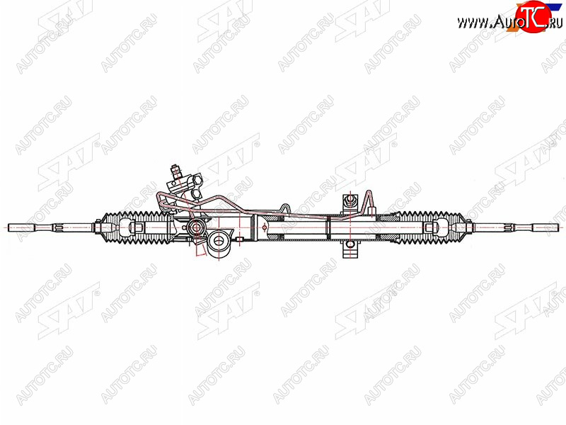 23 999 р. Рейка рулевая LHD SAT Nissan Murano 1 Z50 (2002-2009)  с доставкой в г. Самара