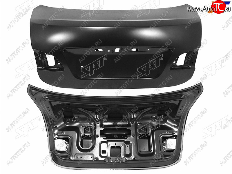 14 349 р. Крышка багажника SAT Nissan Almera G15 седан (2012-2019) (под один молдинг для RUS)  с доставкой в г. Самара