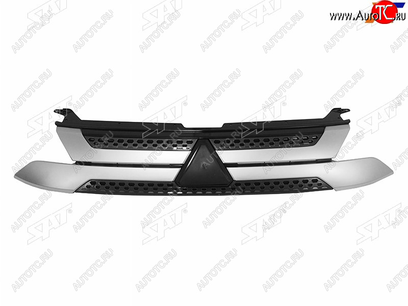 5 789 р. Решетка радиатора SAT Mitsubishi Outlander GF 3-ий рестайлинг (2018-2022) (хром)  с доставкой в г. Самара