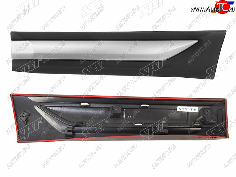 1 559 р. Накладка на дверь LH задняя SAT Mitsubishi Outlander GF 2-ой рестайлинг (2015-2018)  с доставкой в г. Самара