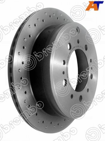 25 949 р. Диск тормозной задний Ø345 BREMBO Lexus LX570 J200 дорестайлинг (2007-2012)  с доставкой в г. Самара. Увеличить фотографию 3
