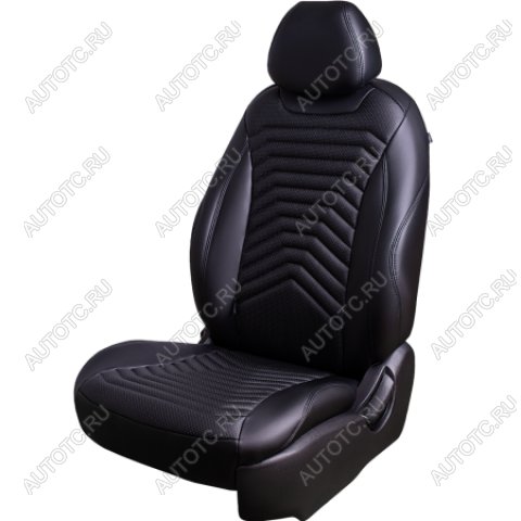 25 899 р. Комплект чехлов для сидений (к.Style Ambition РЗС 40/20/40П иС 60/40 3Г Орегон) БАЙРОН ст ПРЕЗИДЕНТ Lord Autofashion Skoda Karoq NU7 дорестайлинг (2017-2021) (черный, вставка черная, строчка черная)  с доставкой в г. Самара