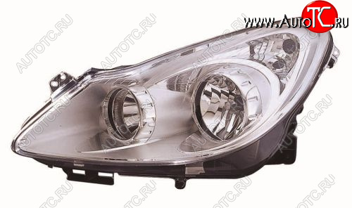 10 199 р. Левая фара (под корректор) DEPO Opel Corsa D дорестайлинг, хэтчбэк 3 дв. (2006-2010)  с доставкой в г. Самара