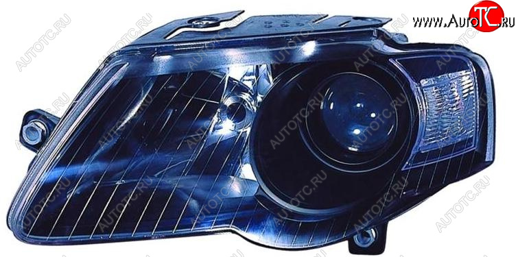 12 599 р. Левая фара (c электрокорректором, линзован) DEPO Volkswagen Passat B6 седан (2005-2011)  с доставкой в г. Самара