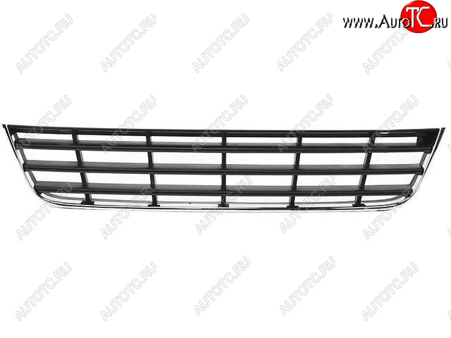 1 249 р. Центральная решетка переднего бампера (пр-во Китай) BODYPARTS Volkswagen Passat B6 универсал (2005-2010) (молдинг хром)  с доставкой в г. Самара