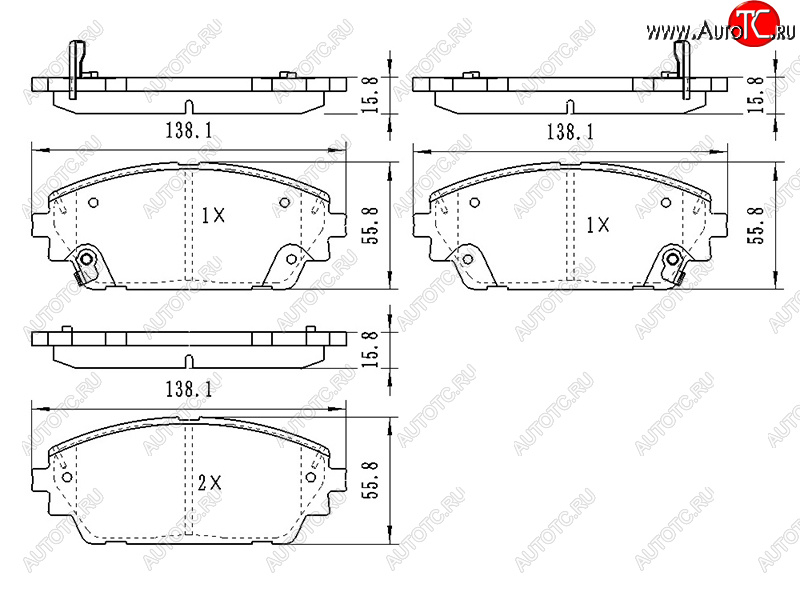 849 р. Колодки тормозные перед FL-FR SAT Mazda 3/Axela BP седан (2019-2025)  с доставкой в г. Самара