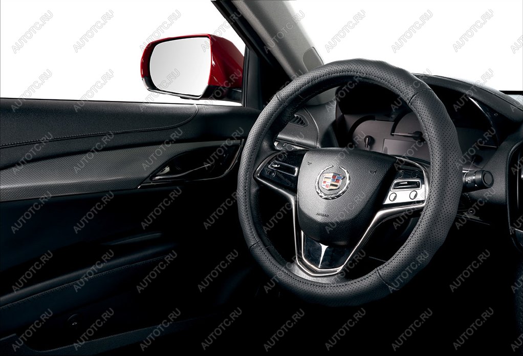 170 р. Оплётка на руль (37-40 см TS3137 натур. кожа) Автопилот Lexus LX570 J200 дорестайлинг (2007-2012) (черный)  с доставкой в г. Самара