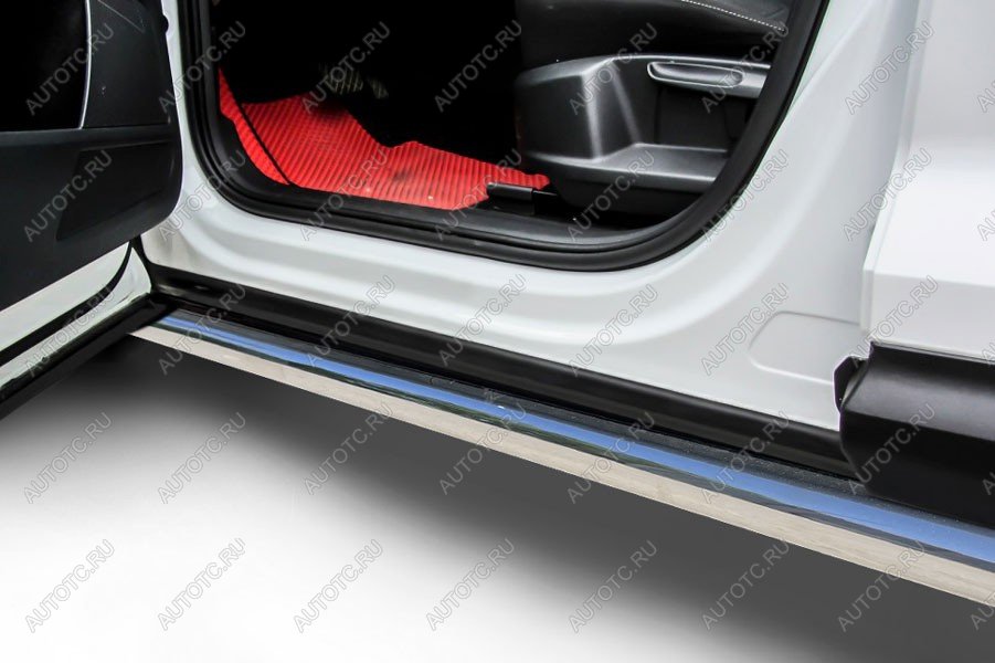 13 199 р. Защита порогов d57 (2WD) Slitkoff Haval Jolion дорестайлинг (2020-2024) (нержавейка полированная)  с доставкой в г. Самара