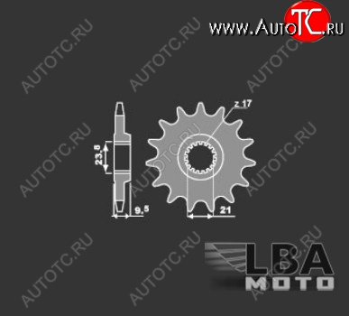 919 р. PBR Звезда передняя 2134 C13  43 629  с доставкой в г. Самара