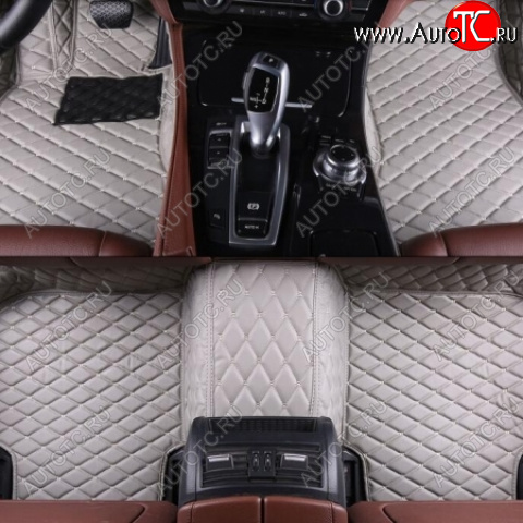 4 299 р. Ковры в салон Кожа (экокожа) Автопилот Toyota Camry XV40 рестайлинг (2009-2011) (серый)  с доставкой в г. Самара