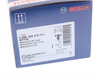 2 659 р. Колодки тормозные передние (4шт.) BOSCH Mercedes-Benz E-Class W124 седан дорестайлинг (1984-1993)  с доставкой в г. Самара. Увеличить фотографию 4