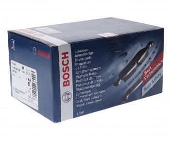2 999 р. Колодки тормозные передние (4шт.) BOSCH Honda CR-V RM1,RM3,RM4 рестайлинг (2014-2018)  с доставкой в г. Самара. Увеличить фотографию 2