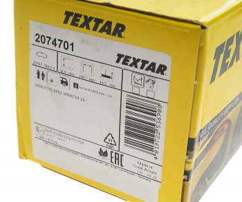 4 899 р. Колодки тормозные задние (4шт.) TEXTAR Mercedes-Benz Sprinter W905 рестайлинг (2000-2006)  с доставкой в г. Самара. Увеличить фотографию 3