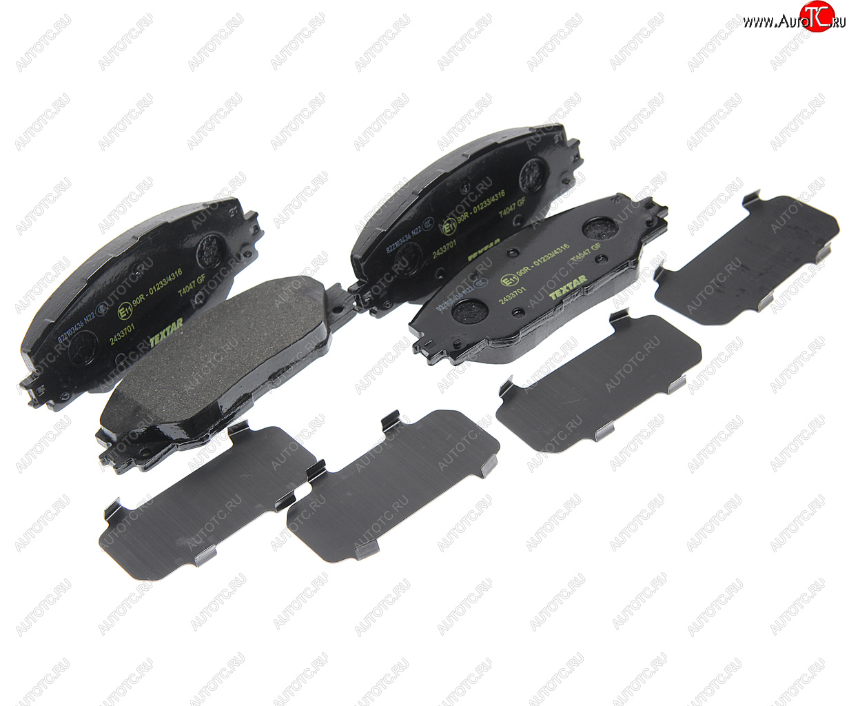 3 689 р. Колодки тормозные передние (4шт.) TEXTAR Toyota Auris E150 хэтчбэк 5 дв. рестайлинг (2010-2012)  с доставкой в г. Самара