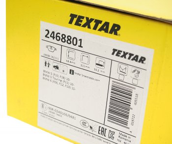 6 199 р. Колодки тормозные передние (4шт.) TEXTAR BMW 7 серия F01-F04 седан (2008-2015)  с доставкой в г. Самара. Увеличить фотографию 3