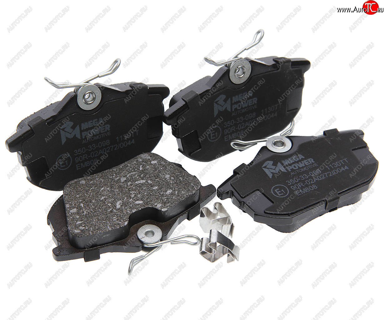 719 р. Колодки тормозные задние (4шт.) MEGAPOWER Volvo S40 MS седан дорестайлинг (2004-2007)  с доставкой в г. Самара