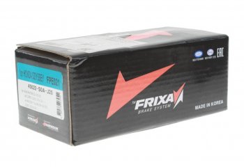 2 599 р. Колодки тормозные передние (4шт.) HANKOOK FRIXA Honda City GM2,GM3 доресталинг (2008-2011)  с доставкой в г. Самара. Увеличить фотографию 2