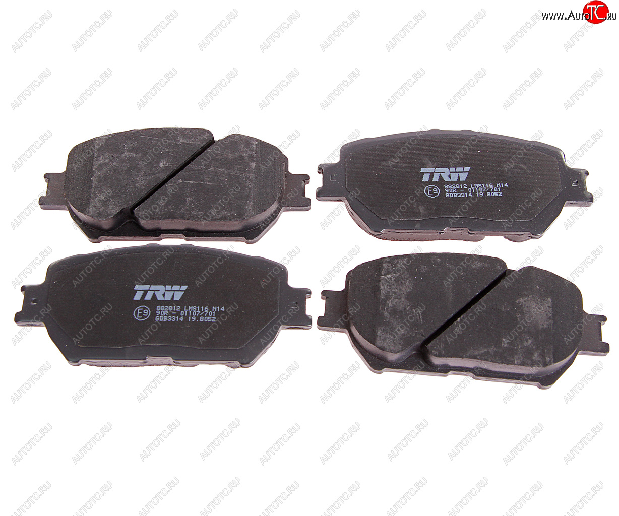 4 099 р. Колодки тормозные передние (4шт.) TRW Toyota Camry XV30 дорестайлинг (2001-2004)  с доставкой в г. Самара