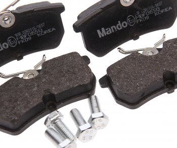 979 р. Колодки тормозные задние (4шт.) MANDO Ford Focus 1 универсал дорестайлинг (1998-2002)  с доставкой в г. Самара. Увеличить фотографию 2