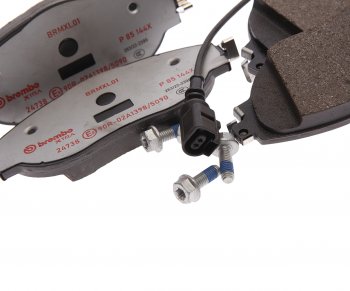 16 349 р. Колодки тормозные передние с датчиком (4шт.) BREMBO Volkswagen Passat B7 седан (2010-2015)  с доставкой в г. Самара. Увеличить фотографию 2