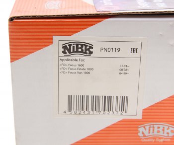 2 989 р. Колодки тормозные передние (4шт.) NIBK Ford Focus 1 универсал дорестайлинг (1998-2002)  с доставкой в г. Самара. Увеличить фотографию 4