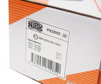 4 499 р. Колодки тормозные задние (4шт.) NIBK BMW 1 серия F20 хэтчбэк 5 дв. дорестайлинг (2012-2015)  с доставкой в г. Самара. Увеличить фотографию 3