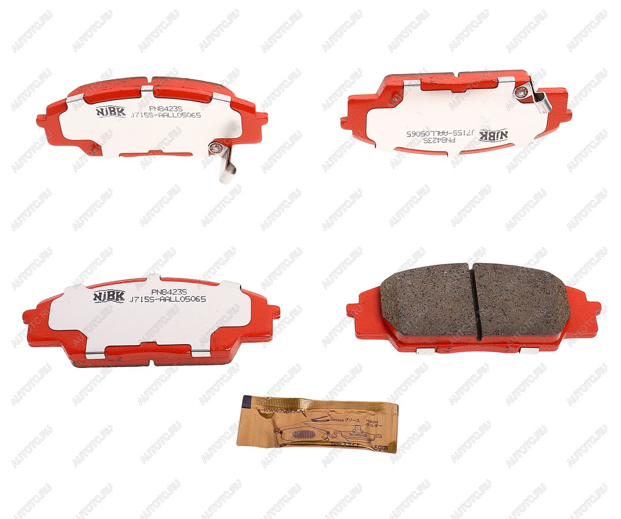 9 549 р. Колодки тормозные передние (4шт.) NIBK Honda Civic ES седан дорестайлинг (2000-2003)  с доставкой в г. Самара
