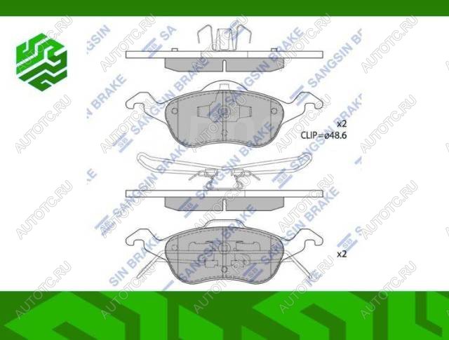 2 459 р. Колодки тормозные передние (4шт.) SANGSIN Ford Focus 1 седан дорестайлинг (1998-2002)  с доставкой в г. Самара