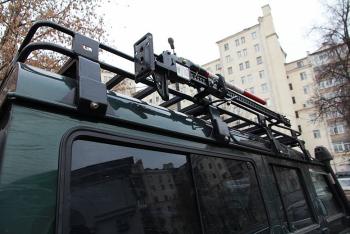 33 999 р. Багажник экспедиционный РИФ для Land Rover Defender 1350x1900 мм  rifdef-roof1900-stop  с доставкой в г. Самара. Увеличить фотографию 2