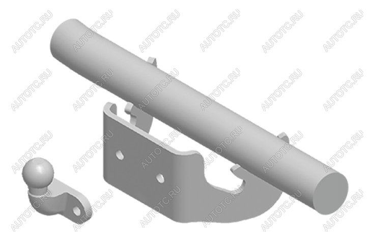 10 199 р. Фаркоп (с кованым фланцевым шаром) Leader Plus Toyota Land Cruiser 10 100 1-ый рестайлинг (2002-2005) (стальной, шар F (C, F30))  с доставкой в г. Самара
