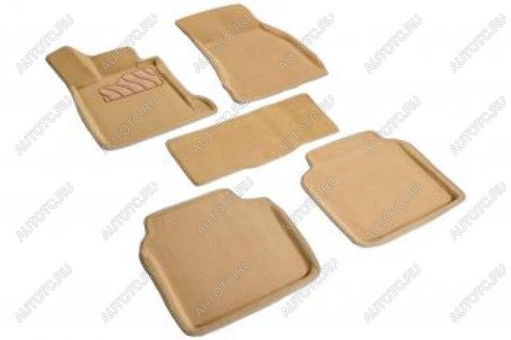 6 929 р. Коврики в салон (3D ворс) Seintex  BMW 7 серия  F01-F04 (2008-2015) седан (бежевый)  с доставкой в г. Самара