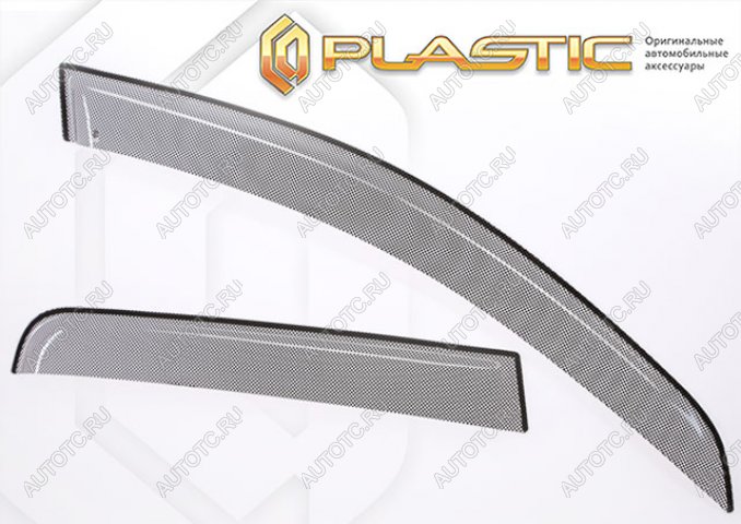 2 579 р. Дефлектора окон CA-Plastic Kaiyi X7 Kunlun (2024-2025) (Шелкография черная, с хром молдингом)  с доставкой в г. Самара