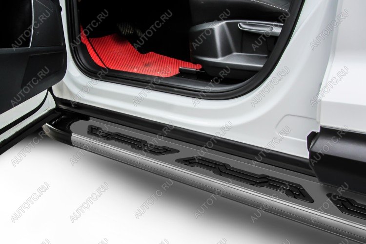 21 999 р. Пороги алюминиевые Alfa SLITKOFF Peugeot 3008 дорестайлинг (2009-2013) (Grafit)  с доставкой в г. Самара