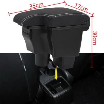 Автоподлокотник Zoder Chevrolet (Шевролет) Spark (Спарк)  M300 (2020-2022), Ravon (Рэйвон) R2 (Р3) (2016-2025) (черный)