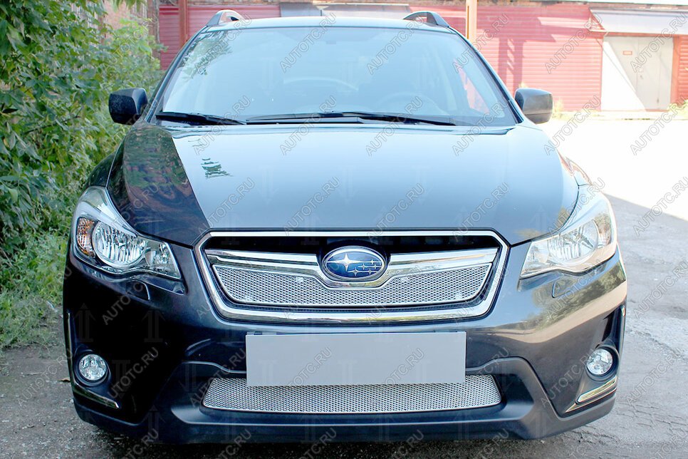 4 199 р. Защита радиатора (низ) Стрелка11 PREMIUM Subaru XV GT/G24 дорестайлинг (2017-2021) (хром)  с доставкой в г. Самара