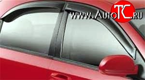 611 р. Дефлекторы окон (ветровики) Novline 4 шт Renault Fluence дорестайлинг (2010-2012)  с доставкой в г. Самара
