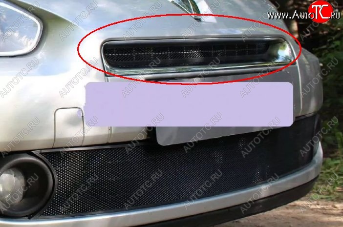 1 469 р. Сетка в решетку радиатора Russtal Renault Fluence дорестайлинг (2010-2012) (черная)  с доставкой в г. Самара