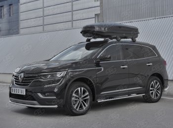 14 999 р. Защита переднего бампера (Ø42 мм, нержавейка) SLITKOFF Renault Koleos 2 (2016-2025)  с доставкой в г. Самара. Увеличить фотографию 3