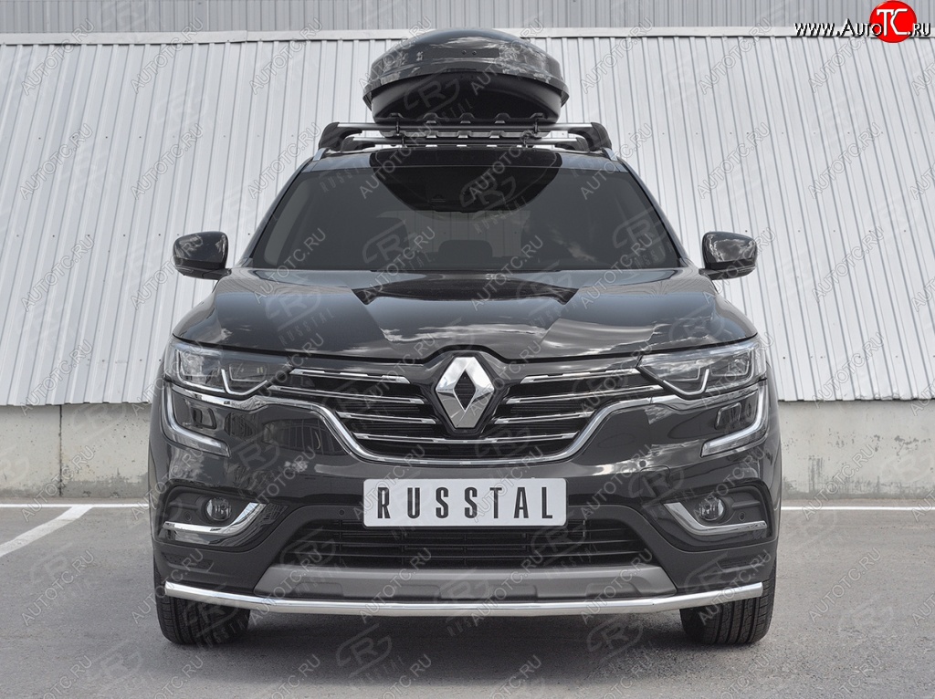 14 999 р. Защита переднего бампера (Ø42 мм, нержавейка) SLITKOFF Renault Koleos 2 (2016-2025)  с доставкой в г. Самара