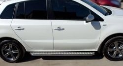 24 649 р. Широкая защита порогов (рестайлинг) SLITKOFF Renault Koleos Phase 1 (2007-2011)  с доставкой в г. Самара. Увеличить фотографию 2