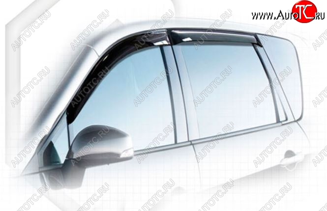 2 159 р. Дефлектора окон CA-Plastiс Renault Scenic 3 (2009-2012) (Classic полупрозрачный, Без хром.молдинга)  с доставкой в г. Самара